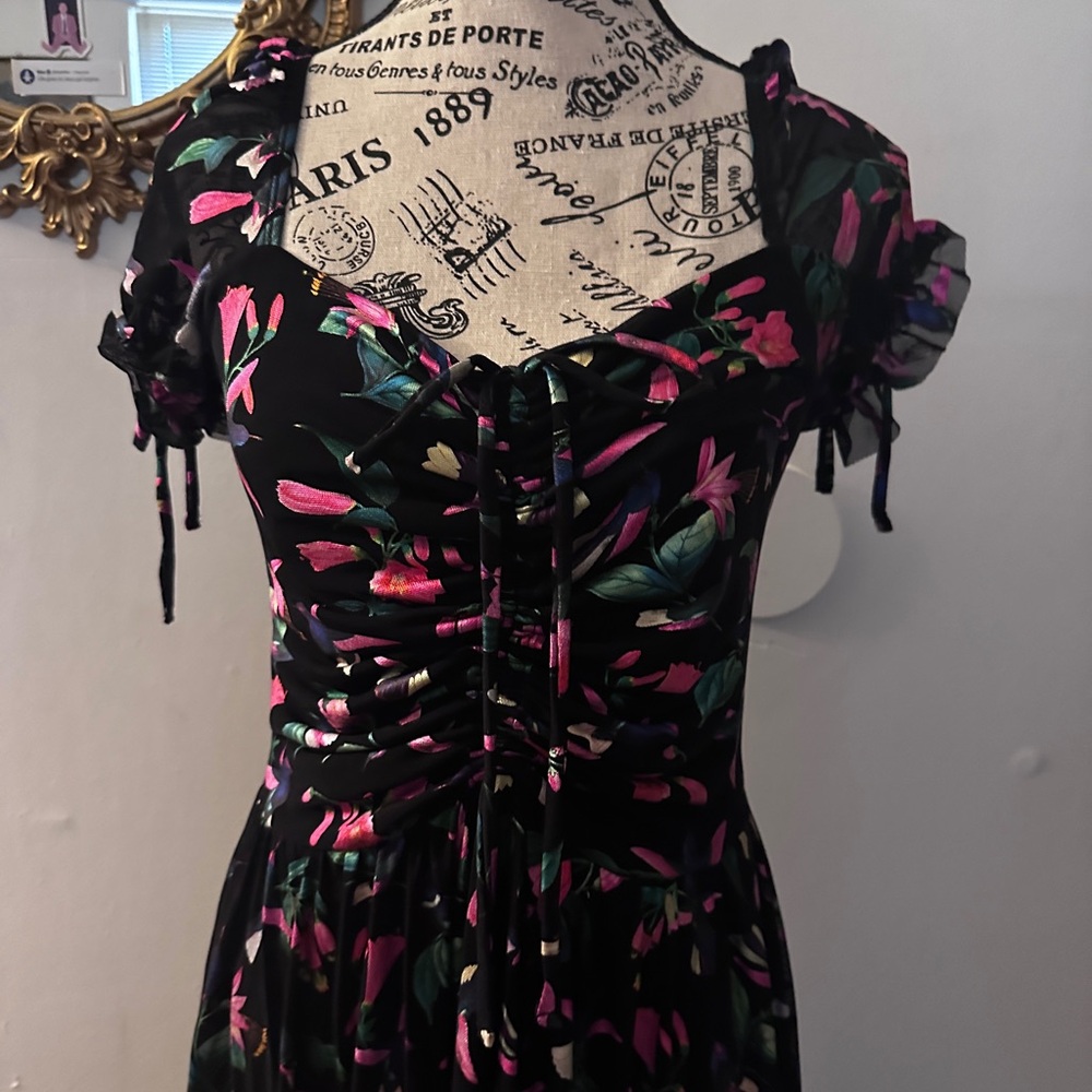Blackmilk Midi Hummingbird Dress NWOT L
